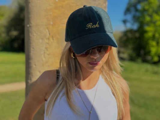 Green Rah Corduroy Cap